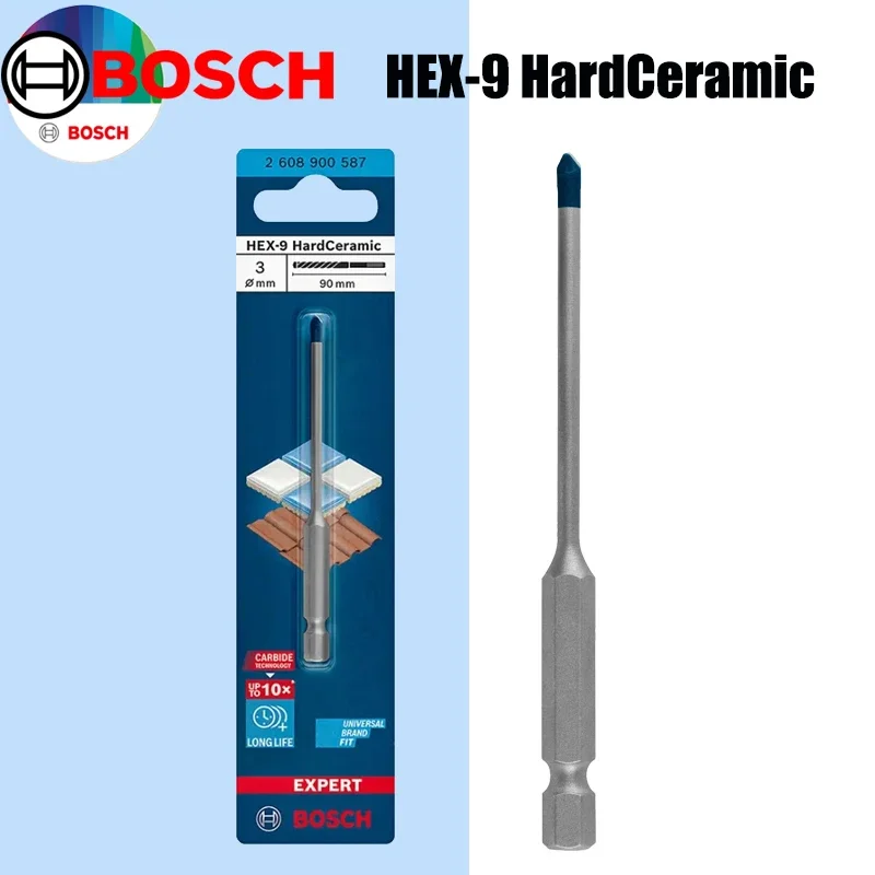 Power Tools Workshop - ดอกสว่านเซรามิกแข็ง BOSCH Hex-9 รุ่น EXPERT Small