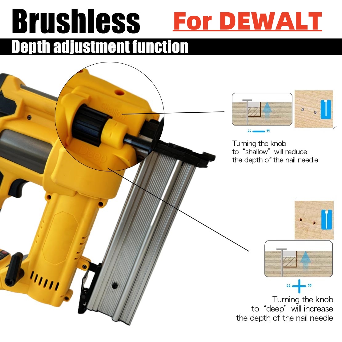 Power Tools Manufacturers - ปืนยิงตะปูลมไฟฟ้าไร้สาย 2in1 Brushless รุ่น F15-F50 K410