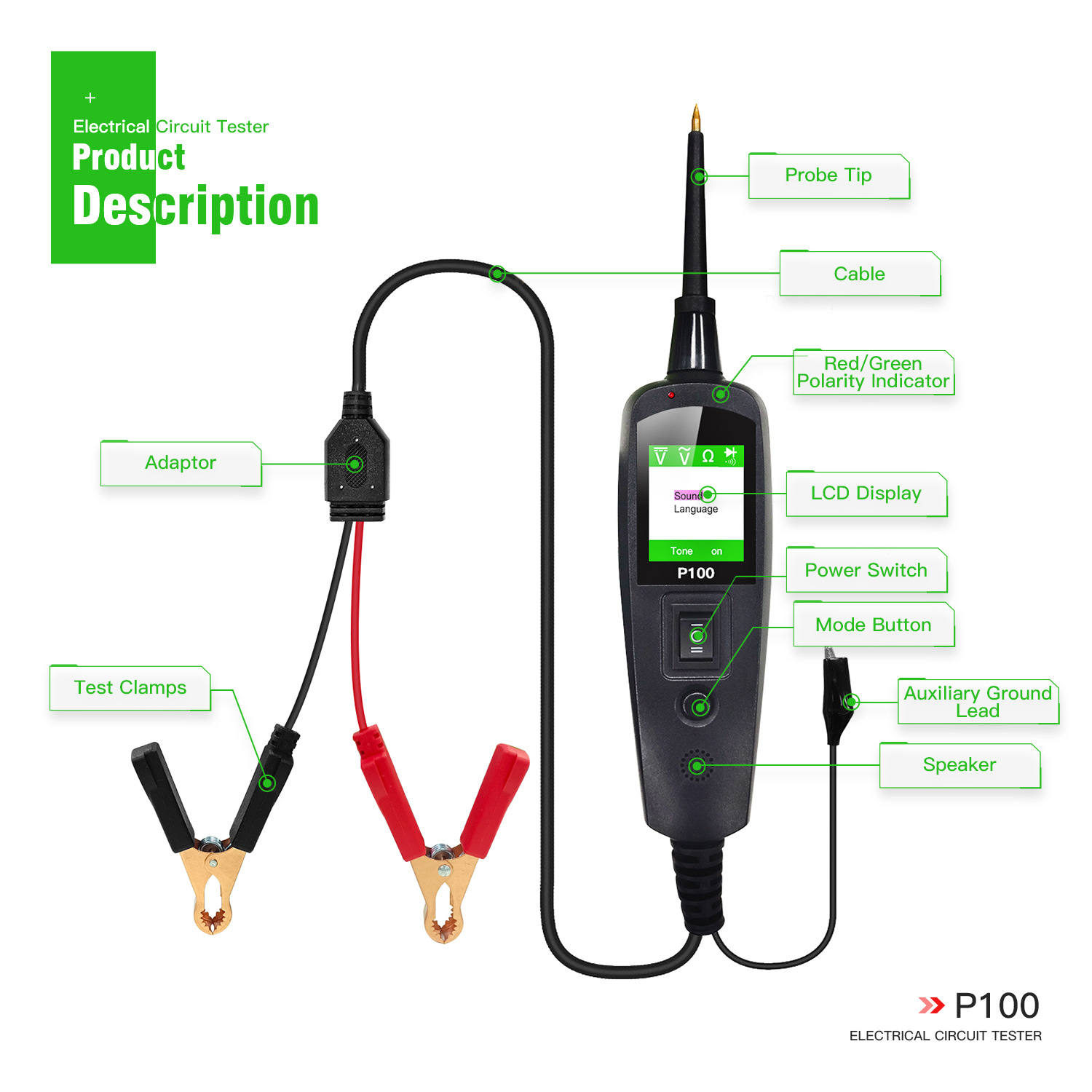 สำหรับ TopDiag P100 2M เครื่อง - Power Tools English บทวิจารณ์และราคา