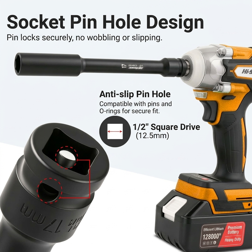 ประแจบล็อกลมแบบยาวพิเศษ ขนาด 1 - Power Tools Pneumatic บทวิจารณ์และราคา
