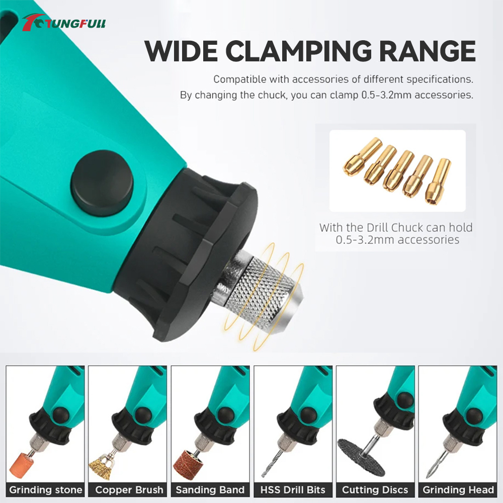 ชุดเครื่องเจียรไฟฟ้าขนาดเล็ก T - Power Tools Workshop บทวิจารณ์และราคา
