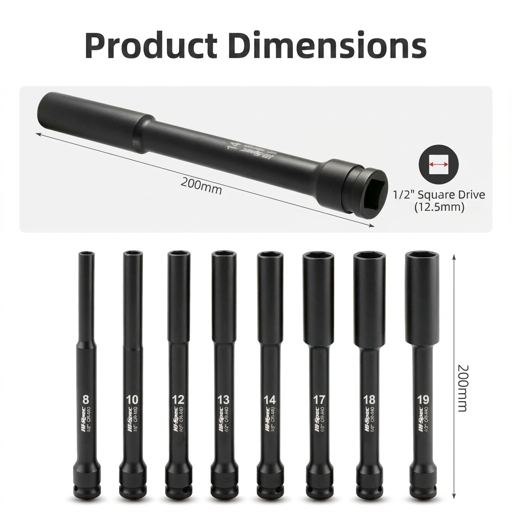 ชุดบล็อกกระแทก Hi-Spec ขนาด 1/ - Power Tools Pneumatic บทวิจารณ์และราคา