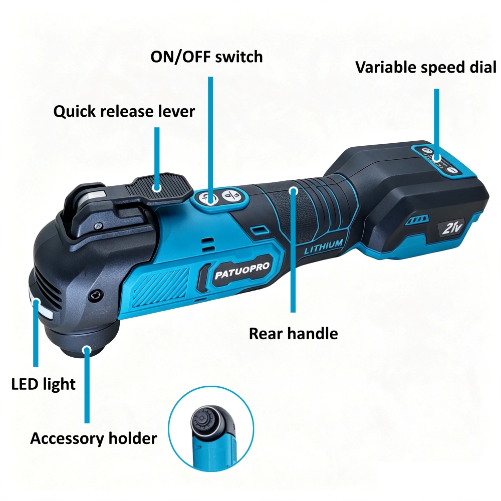 เครื่องมืออเนกประสงค์แบบไร้สาย - Oscillating Multi Tool บทวิจารณ์และราคา