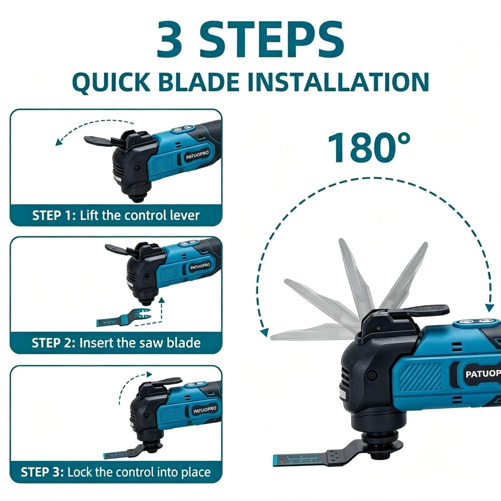 เครื่องมืออเนกประสงค์แบบไร้สาย - Oscillating Multi Tool บทวิจารณ์และราคา