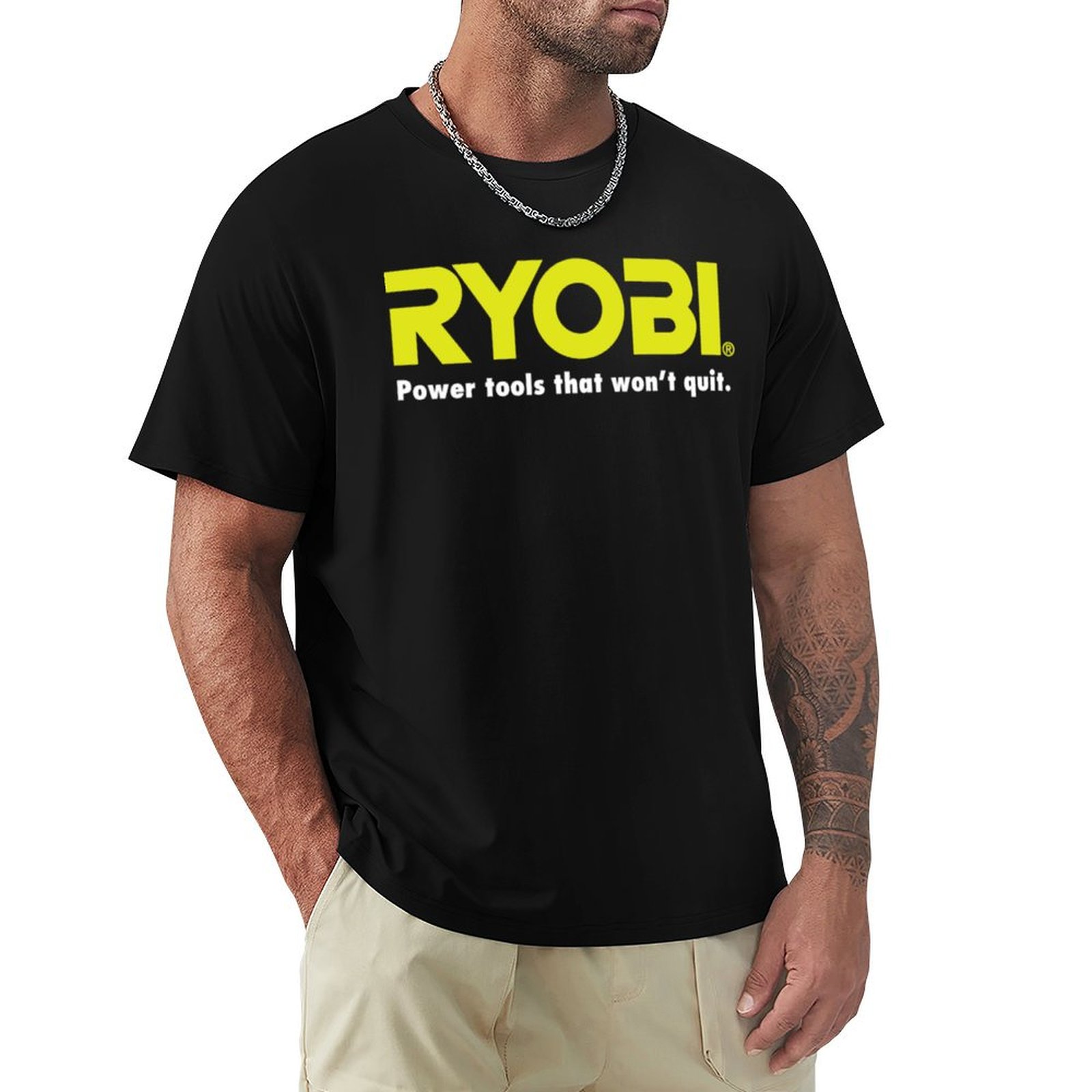 เสื้อยืดลายโลโก้เครื่องมือไฟฟ้ - Power Tools Logo บทวิจารณ์และราคา