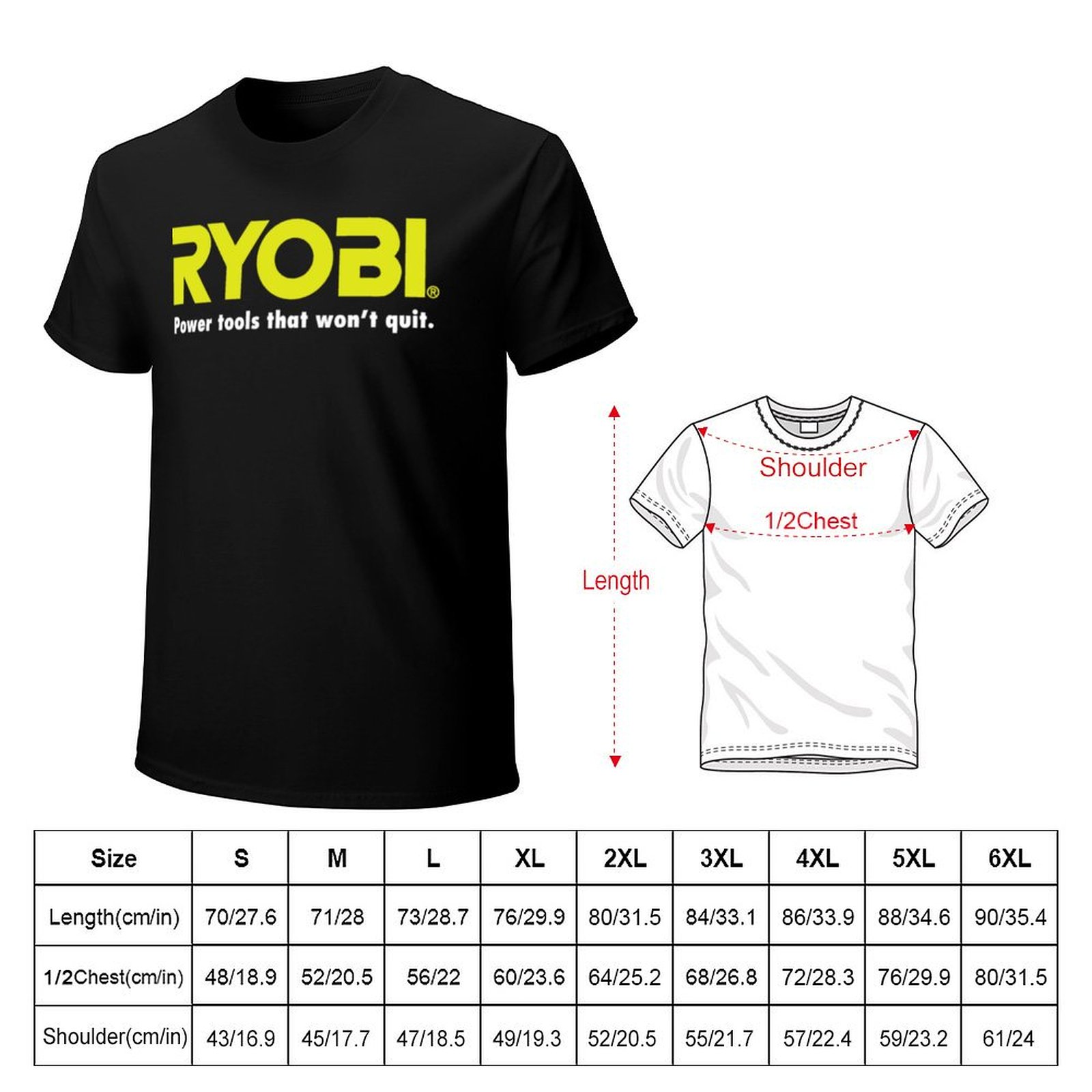 เสื้อยืดลายโลโก้เครื่องมือไฟฟ้ - Power Tools Logo บทวิจารณ์และราคา