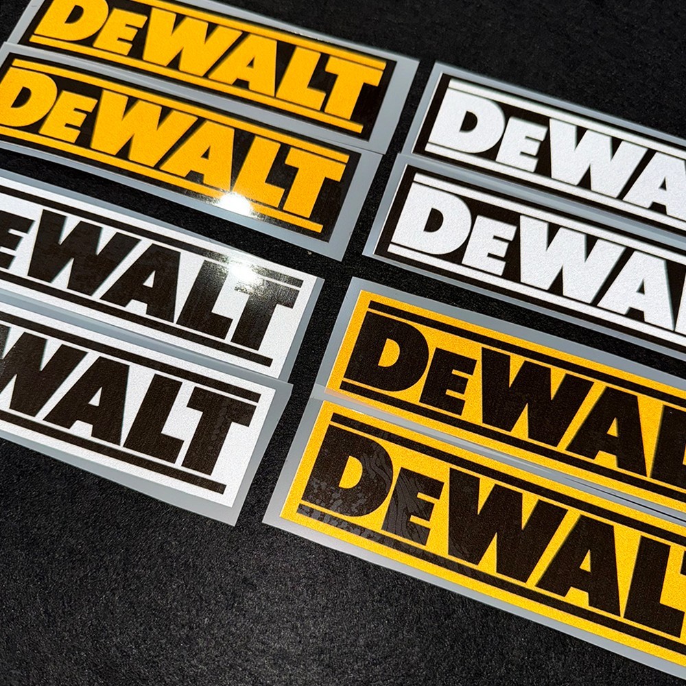 สติกเกอร์โลโก้ DEWALT แบบสะท้อ - Power Tools Logo บทวิจารณ์และราคา