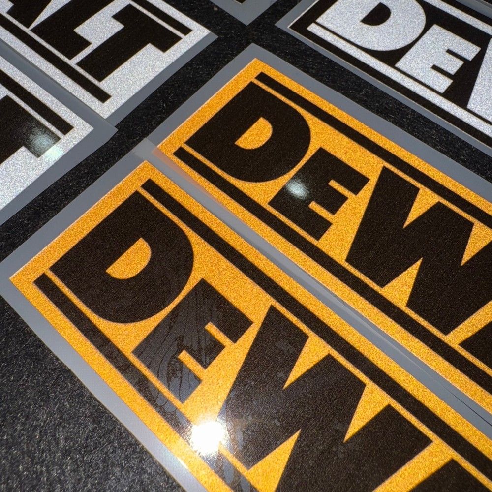สติกเกอร์โลโก้ DEWALT แบบสะท้อ - Power Tools Logo บทวิจารณ์และราคา