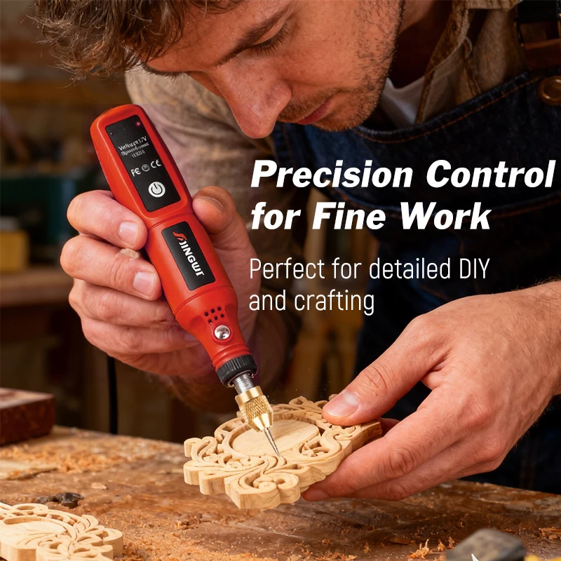 ปากกาแกะสลักไร้สายแบบชาร์จ USB - Power Tools Workshop บทวิจารณ์และราคา