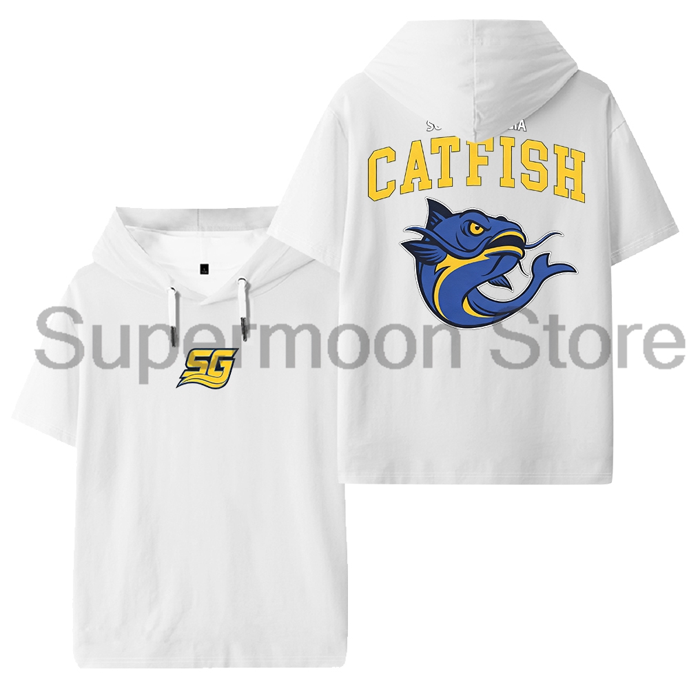 เสื้อยืดมีฮู้ดลายโลโก้ปลาแคทฟิ - Power Tools Logo บทวิจารณ์และราคา