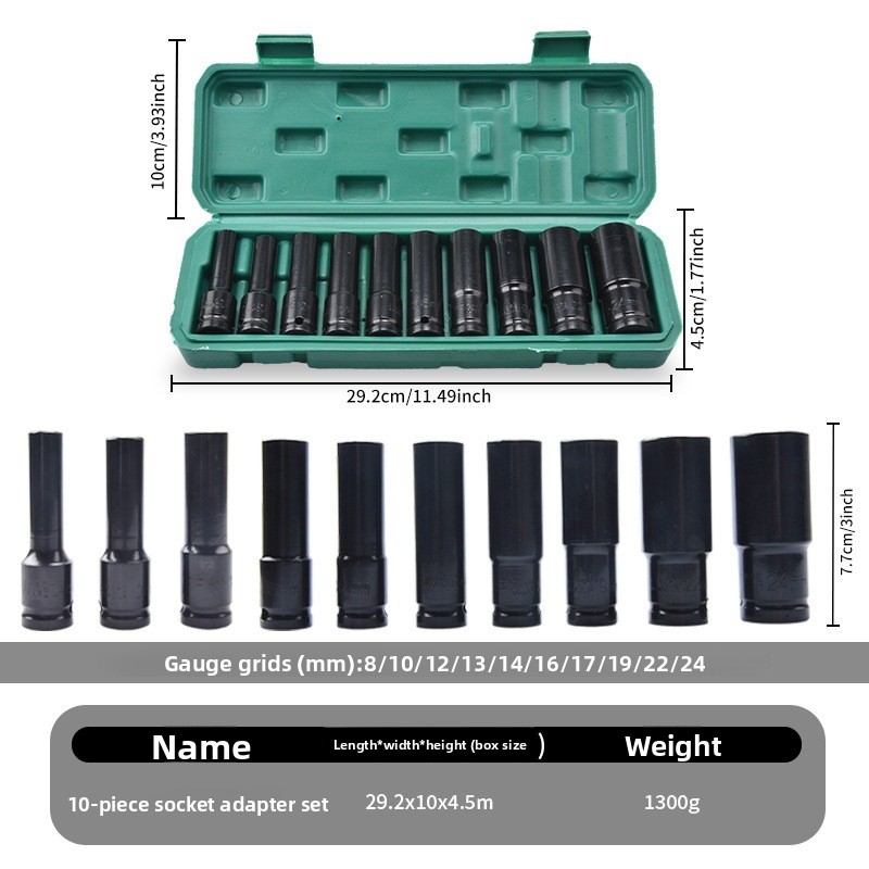 ชุดซ็อกเก็ตกระแทกเมตริกแบบยูนิ - Power Tools Pneumatic บทวิจารณ์และราคา